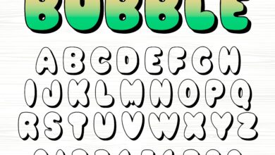 bubble font