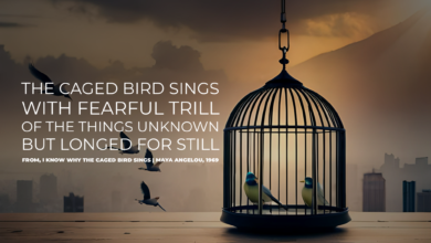 why does the caged bird sing​